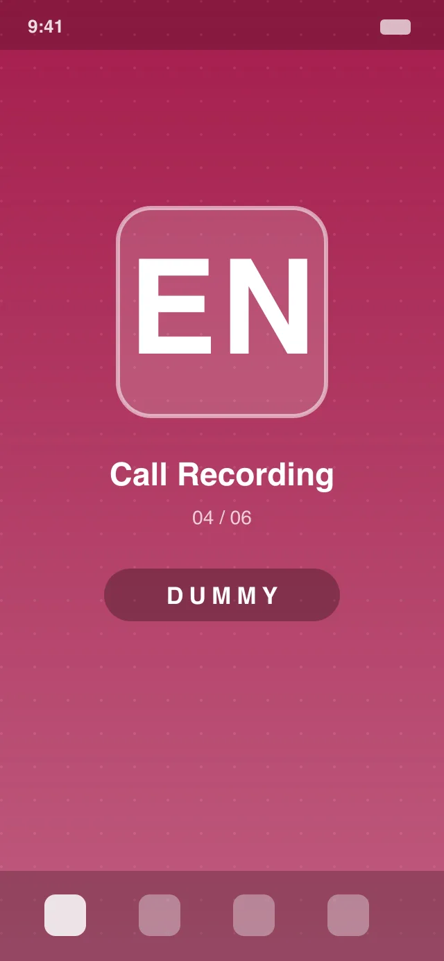 Hipcall mobile app call recording confirmation dialog — consent and legal notice