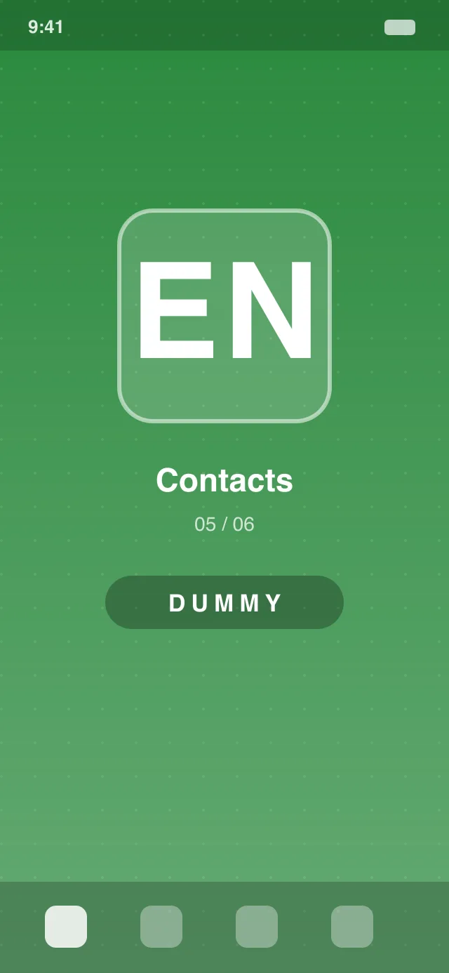 Hipcall mobile app contacts — favorites pinned to the top of the list