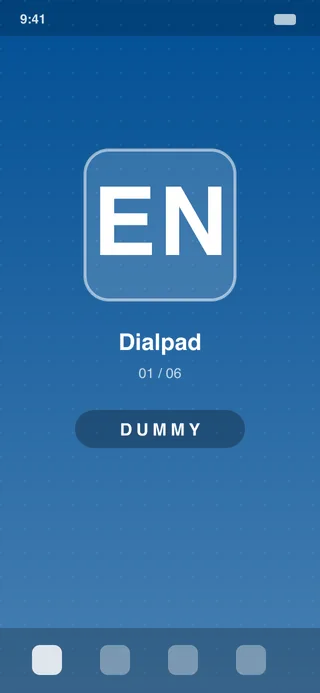 Hipcall mobile app screen